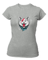 T-Shirt Στενή Γραμμή Γυναικείο - I Am Not Lazy - Color Thumbnail Γκρι Μελανζέ