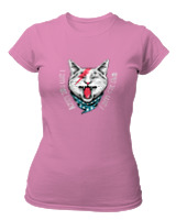 T-Shirt Στενή Γραμμή Γυναικείο - I Am Not Lazy - Color Thumbnail Ροζ