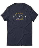 T-Shirt Αντρικό - I Am The Center Of The Universe - Color Thumbnail Σκούρο Μπλε