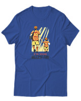 T-Shirt Αντρικό - I Am Your Biggest Fan - Color Thumbnail Μπλε Ρουά