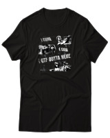 T-Shirt Αντρικό - I Came I Saw I Gtf Outta Here - Color Thumbnail Μαύρο