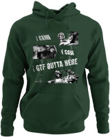 Φούτερ με κουκούλα - I Came I Saw I Gtf Outta Here - Color Thumbnail Κυπαρισσί