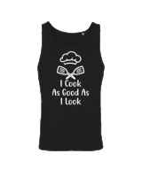 Αμάνικο Μπλουζάκι Αντρικό - I Cook As Good As I Look - Color Thumbnail Μαύρο
