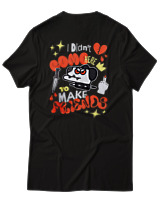 T-Shirt Αντρικό - I Didnt Come Here To Make Friends - Color Thumbnail Μαύρο