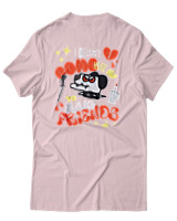 T-Shirt Αντρικό - I Didnt Come Here To Make Friends - Color Thumbnail Απαλό Ροζ