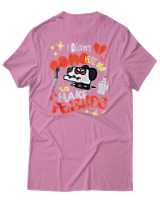 T-Shirt Αντρικό - I Didnt Come Here To Make Friends - Color Thumbnail Ροζ