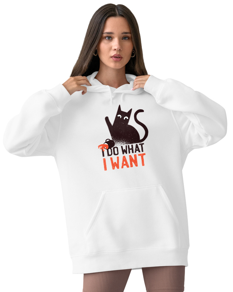 Φούτερ με κουκούλα Γυναικείο - I Do What I Want - Image 2
