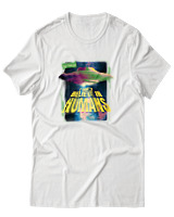 T-Shirt Αντρικό - I Dont Believe In Humans - Color Thumbnail Άσπρο