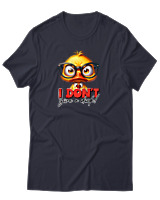 T-Shirt Unisex - I Don't Give A Duck - Color Thumbnail Σκούρο Μπλε