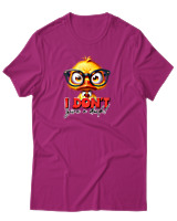 T-Shirt Unisex - I Don't Give A Duck - Color Thumbnail Φουξια