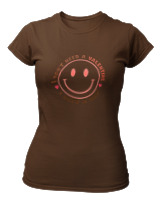 T-Shirt Στενή Γραμμή Γυναικείο - I Dont Need A Valentine - Color Thumbnail Καφέ