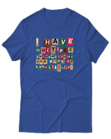 T-Shirt Αντρικό - I Have Multiple Personalities - Color Thumbnail Μπλε Ρουά