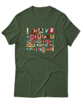 T-Shirt Αντρικό - I Have Multiple Personalities - Color Thumbnail Κυπαρισσί