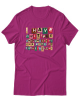 T-Shirt Αντρικό - I Have Multiple Personalities - Color Thumbnail Φουξια