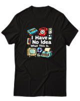 T-Shirt Αντρικό - I Have No Idea What This Is - Color Thumbnail Μαύρο