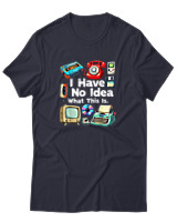 T-Shirt Αντρικό - I Have No Idea What This Is - Color Thumbnail Σκούρο Μπλε