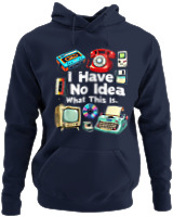 Φούτερ με κουκούλα - I Have No Idea What This Is - Color Thumbnail Navy Blue