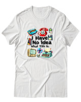 T-Shirt Αντρικό - I Have No Idea What This Is - Color Thumbnail Άσπρο