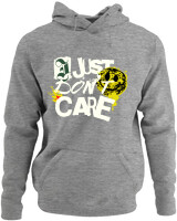 Φούτερ με κουκούλα - I Just Dont Care - Color Thumbnail Γκρι Μελανζέ