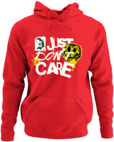 Φούτερ με κουκούλα - I Just Dont Care - Color Thumbnail Κόκκινο