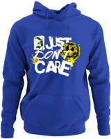 Φούτερ με κουκούλα - I Just Dont Care - Color Thumbnail Μπλε Ρουά