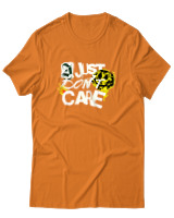 T-Shirt Αντρικό - I Just Dont Care - Color Thumbnail Πορτοκαλί