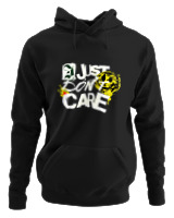 Φούτερ με κουκούλα - I Just Dont Care - Color Thumbnail Μαύρο