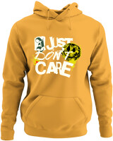 Φούτερ με κουκούλα - I Just Dont Care - Color Thumbnail Κίτρινο Χρυσό