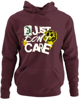 Φούτερ με κουκούλα - I Just Dont Care - Color Thumbnail Marron