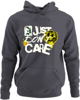 Φούτερ με κουκούλα - I Just Dont Care - Color Thumbnail Ανθρακί