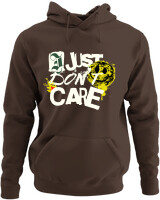 Φούτερ με κουκούλα - I Just Dont Care - Color Thumbnail Καφέ