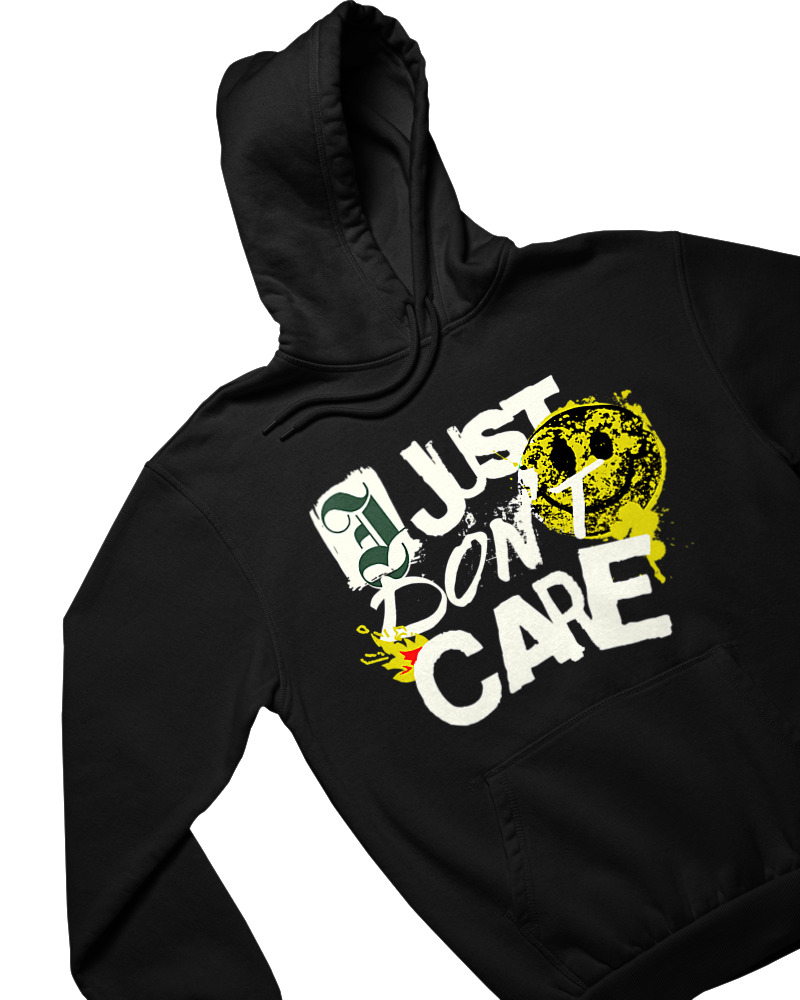 Φούτερ με κουκούλα - I Just Dont Care - Image 1