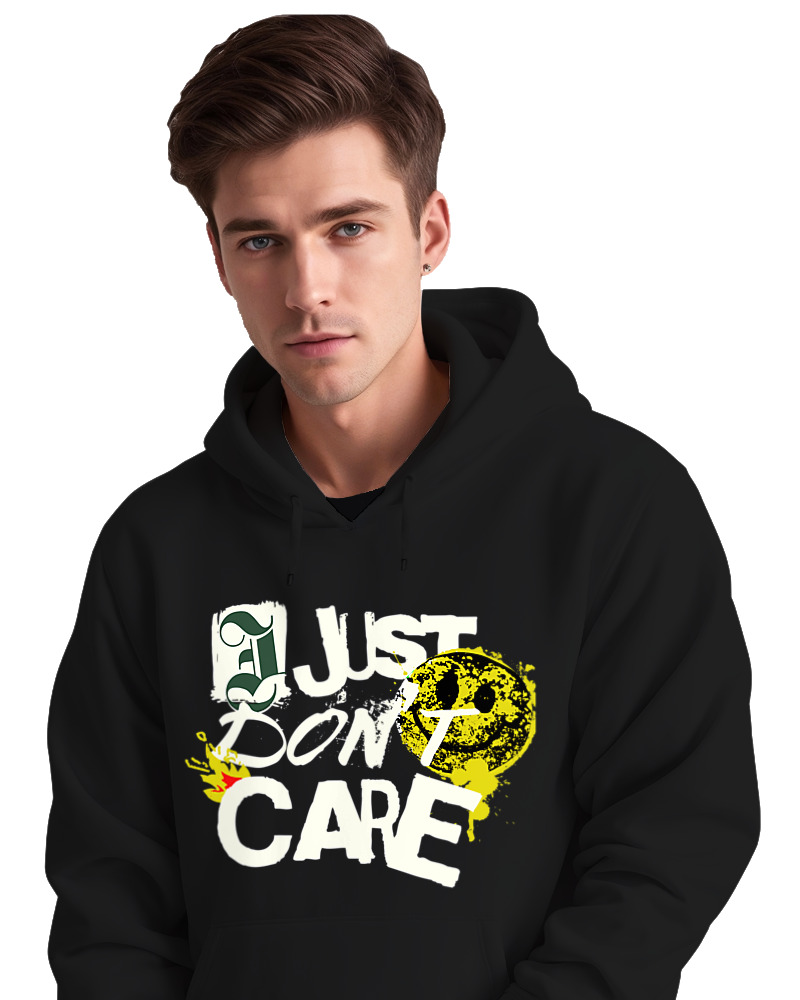 Φούτερ με κουκούλα - I Just Dont Care - Image 2