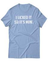 T-Shirt Αντρικό - I Licked It So Its Mine - Color Thumbnail Γαλάζιο