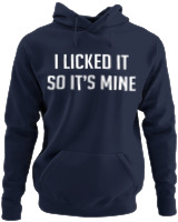 Φούτερ με κουκούλα - I Licked It So Its Mine - Color Thumbnail Navy Blue
