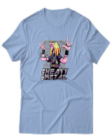 T-Shirt Αντρικό - I Love Heavy Metal - Color Thumbnail Γαλάζιο