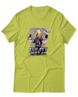 T-Shirt Αντρικό - I Love Heavy Metal - Color Thumbnail Λαχανί
