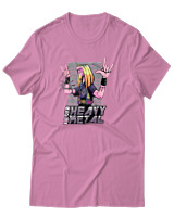 T-Shirt Αντρικό - I Love Heavy Metal - Color Thumbnail Ροζ
