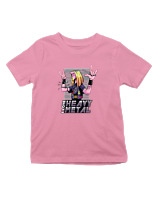 T-Shirt  Παιδικό - I Love Heavy Metal - Color Thumbnail Ροζ