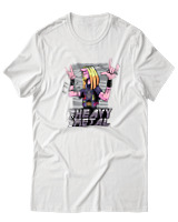 T-Shirt  Γυναικείο - I Love Heavy Metal - Color Thumbnail Άσπρο