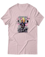 T-Shirt  Γυναικείο - I Love Heavy Metal - Color Thumbnail Απαλό Ροζ