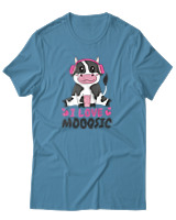 T-Shirt Αντρικό - I Love Mooosic - Color Thumbnail Τιρκουάζ