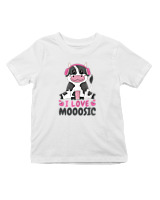 T-Shirt  Παιδικό - I Love Mooosic - Color Thumbnail 'Ασπρο