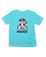 T-Shirt  Παιδικό - I Love Mooosic - Color Thumbnail Οινοπνευματί
