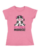Κοριτσίστικο Κοντομανικο Παιδικό - I Love Mooosic - Color Thumbnail Ροζ