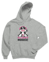 Φούτερ με κουκούλα Παιδικό - I Love Mooosic - Color Thumbnail Γκρι Μελανζέ