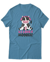 T-Shirt  Γυναικείο - I Love Mooosic - Color Thumbnail Τυρκουάζ