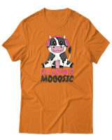 T-Shirt  Γυναικείο - I Love Mooosic - Color Thumbnail Πορτοκαλί