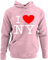 Φούτερ με κουκούλα - I Love New York - Color Thumbnail Pink