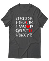 T-Shirt Unisex - I Love You - Color Thumbnail Ανθρακί